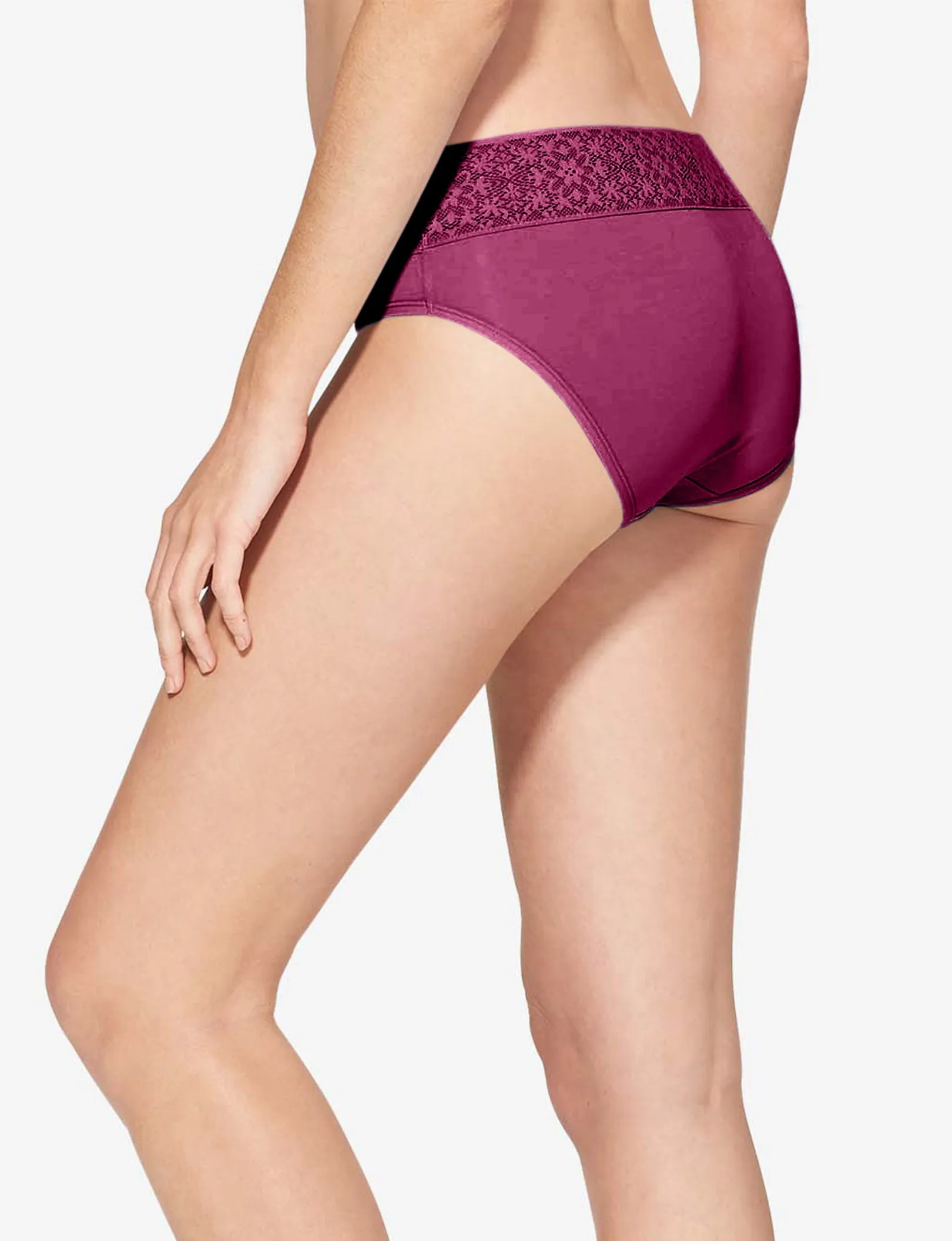 Women's Cool Cotton Brief, Lace Waist